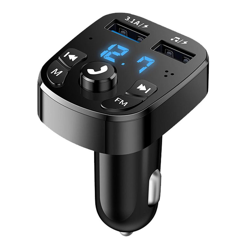 12-24V Car Bluetooth FM Transmitter 87.5-108 mhz Audio Car Mp3 Player 5V Output USB Auto Car Fast Charge Electronic Accessories Achei alí