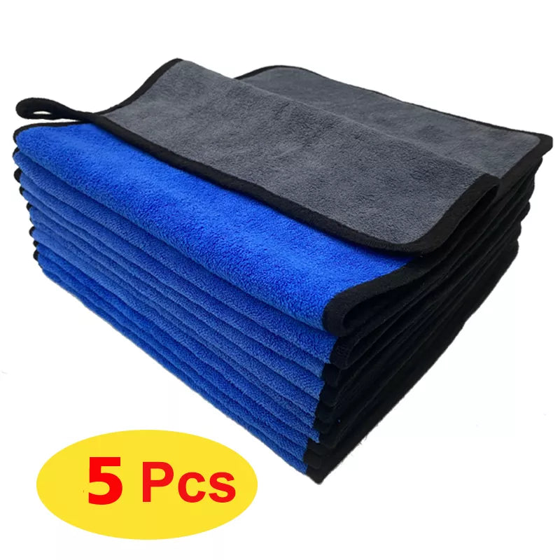 Microfiber Towel Car Interior Dry Cleaning Rag for Car Washing Tools Auto Detailing Kitchen Towels Home Appliance Wash Supplies Achei alí