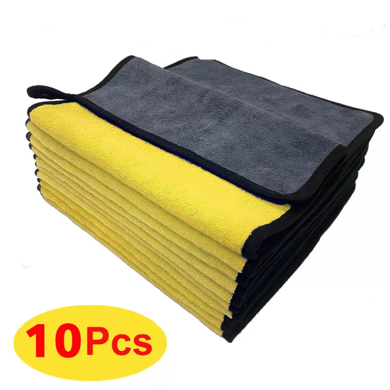 Microfiber Towel Car Interior Dry Cleaning Rag for Car Washing Tools Auto Detailing Kitchen Towels Home Appliance Wash Supplies Achei alí