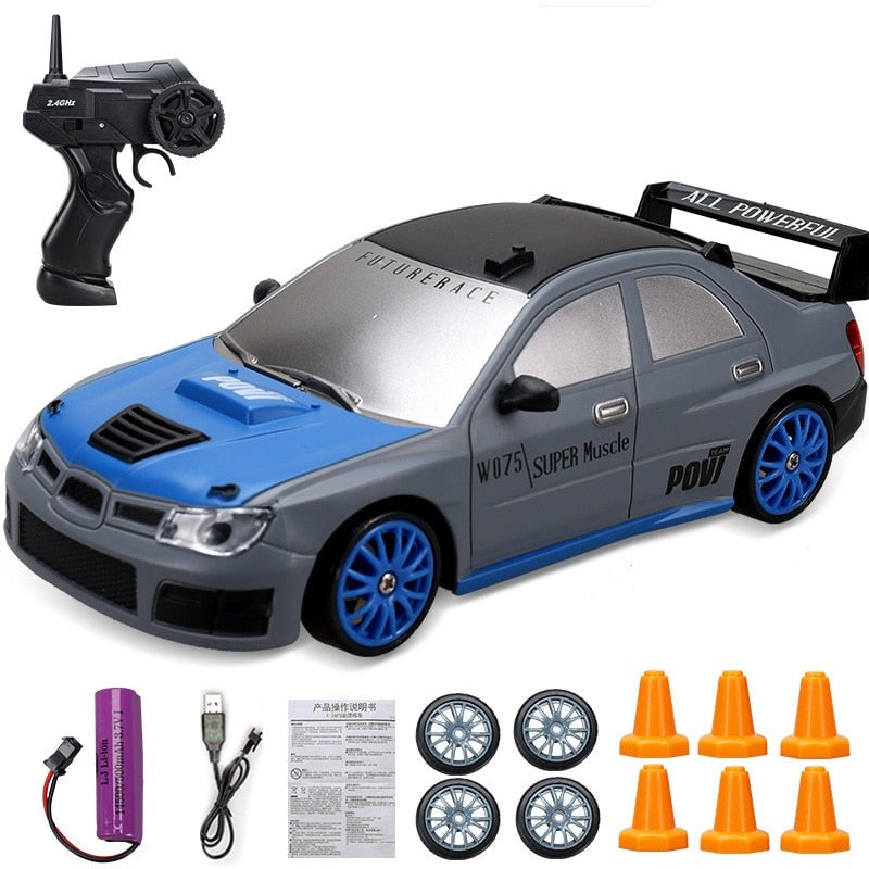 2.4G High speed Drift Rc Car 4WD Toy Remote Control AE86 Model GTR Vehicle Car RC Racing Cars Toy for Children Christmas Gifts Achei alí