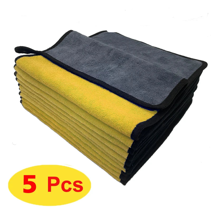 Microfiber Towel Car Interior Dry Cleaning Rag for Car Washing Tools Auto Detailing Kitchen Towels Home Appliance Wash Supplies Achei alí