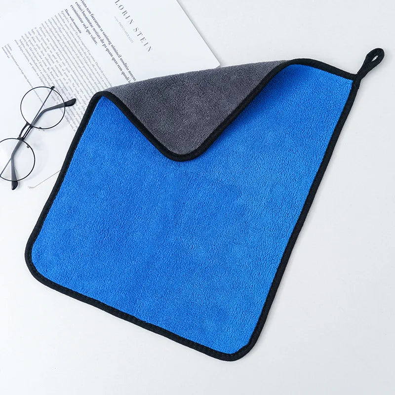 Microfiber Towel Car Interior Dry Cleaning Rag for Car Washing Tools Auto Detailing Kitchen Towels Home Appliance Wash Supplies Achei alí