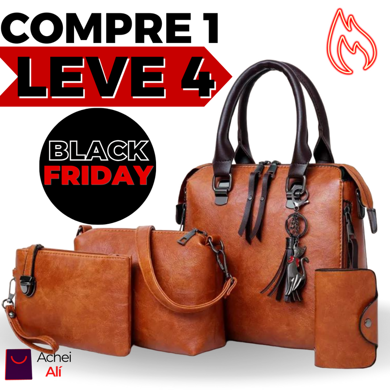 Bolsa Nature de Couro - Compre 1 Leve 4 - BLACK FRIDAY 🔥 FFOrder