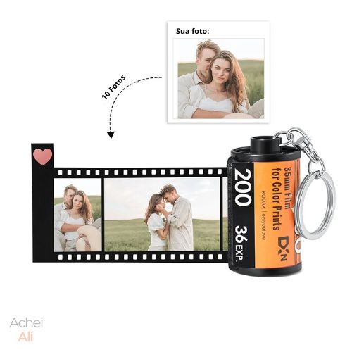 Chaveiro de fotos personalizadas - Surpreenda alguém Especial!!! Achei alí